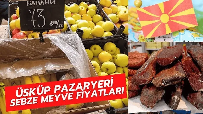 Makedonya’da meyve ve sebze fiyatları cep yakıyor